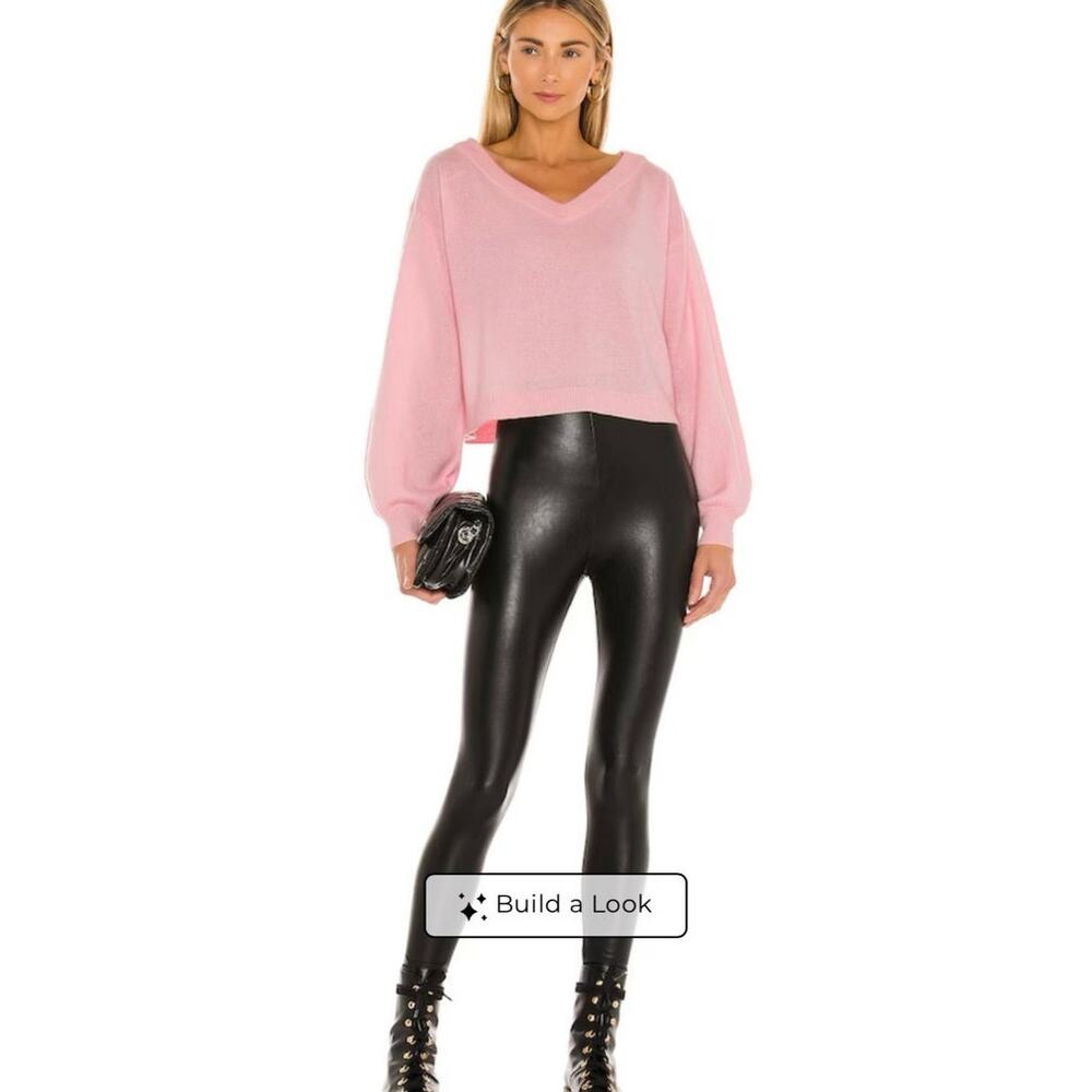 NWOT Commando Perfect Control Faux Leather Legging in Black SZ S